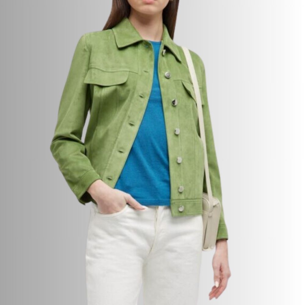 Veste En Daim Femme - Gémeaux