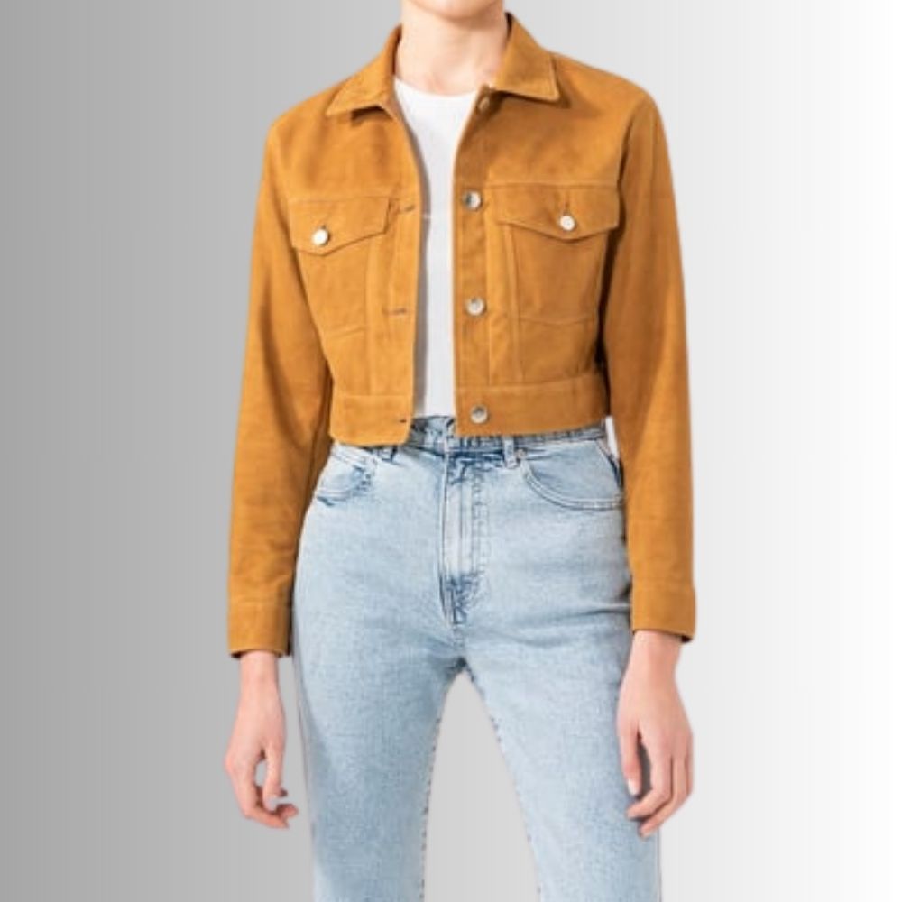 Veste Camel Daim Femme - Tondue