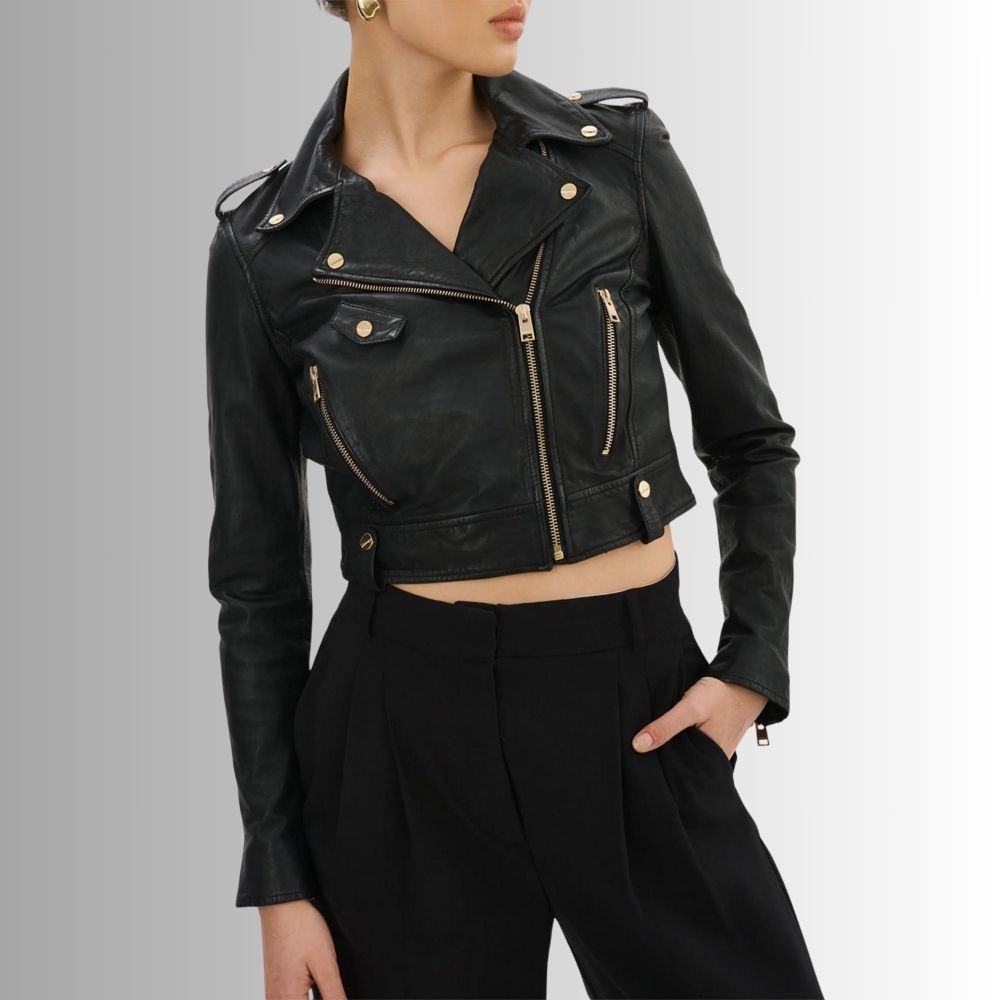 Veste Moto Femme Cuir - Ciara