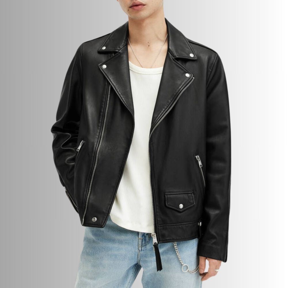 Blouson Homme Cuir Noir - Alpha