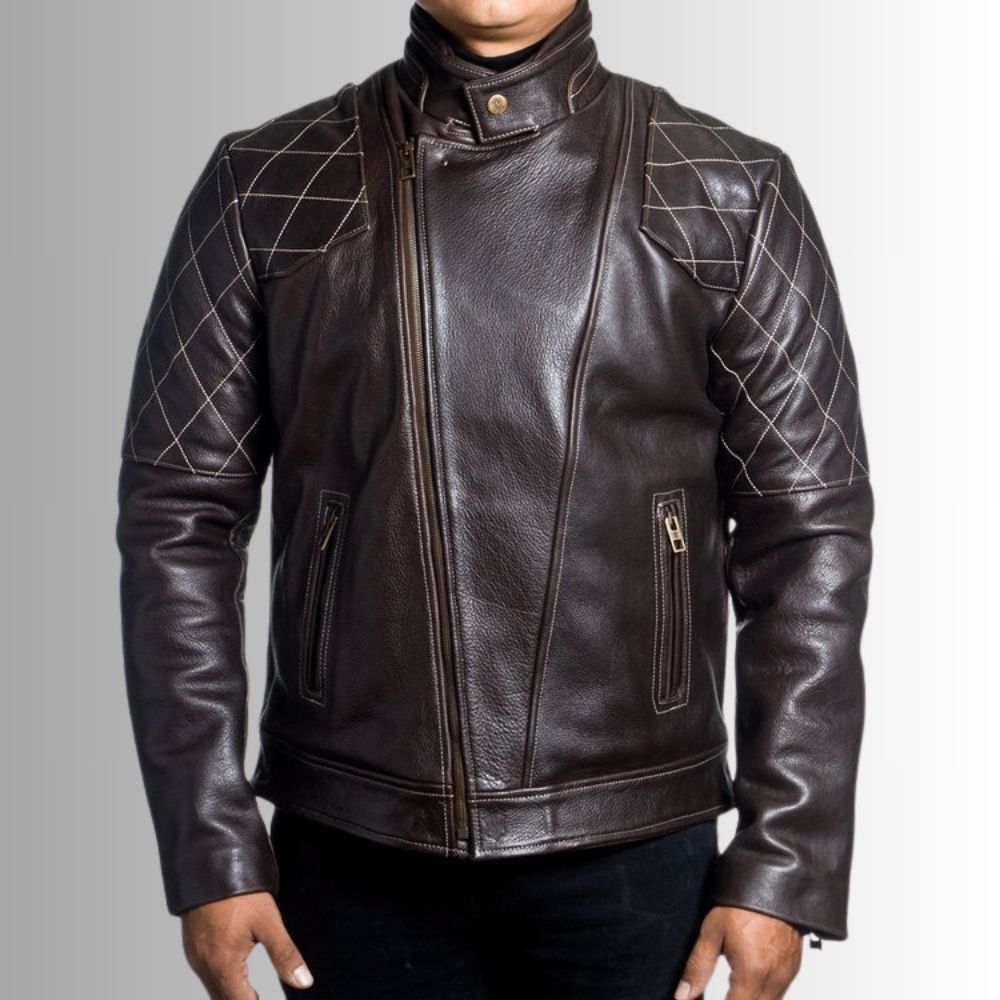 Blouson Marron Cuir Homme - La Sensation du Motard