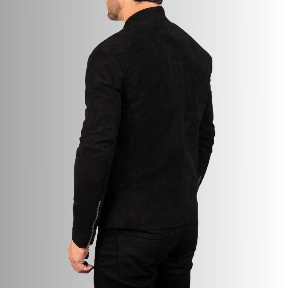 Veste Homme Daim Noir - Officielle