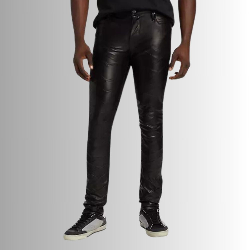 Pantalon Cuir Moto Homme - Faucon des rues