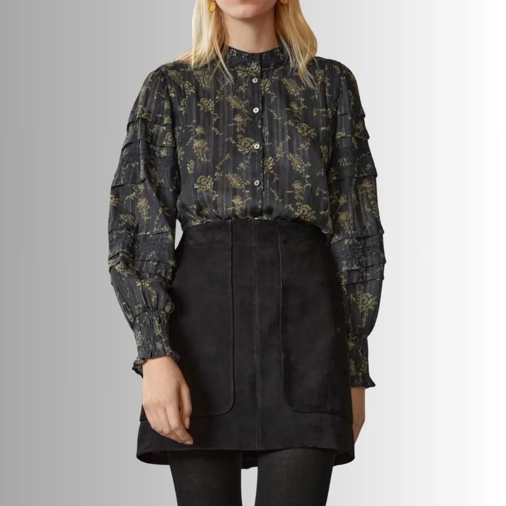 Jupe Daim Noir Pour Femme - Style Court