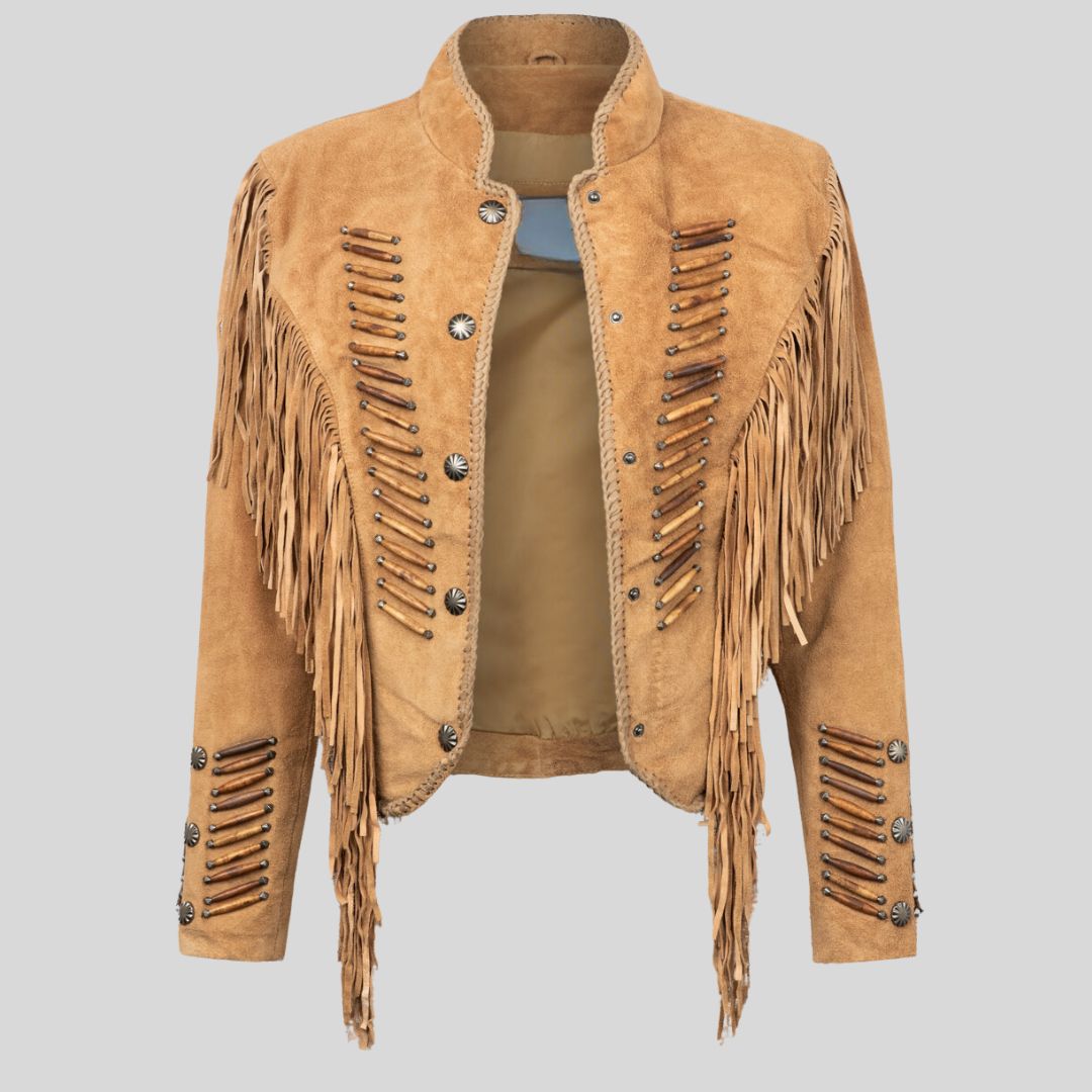 Dust Trail – Veste Femme Western en Daim de Buffle