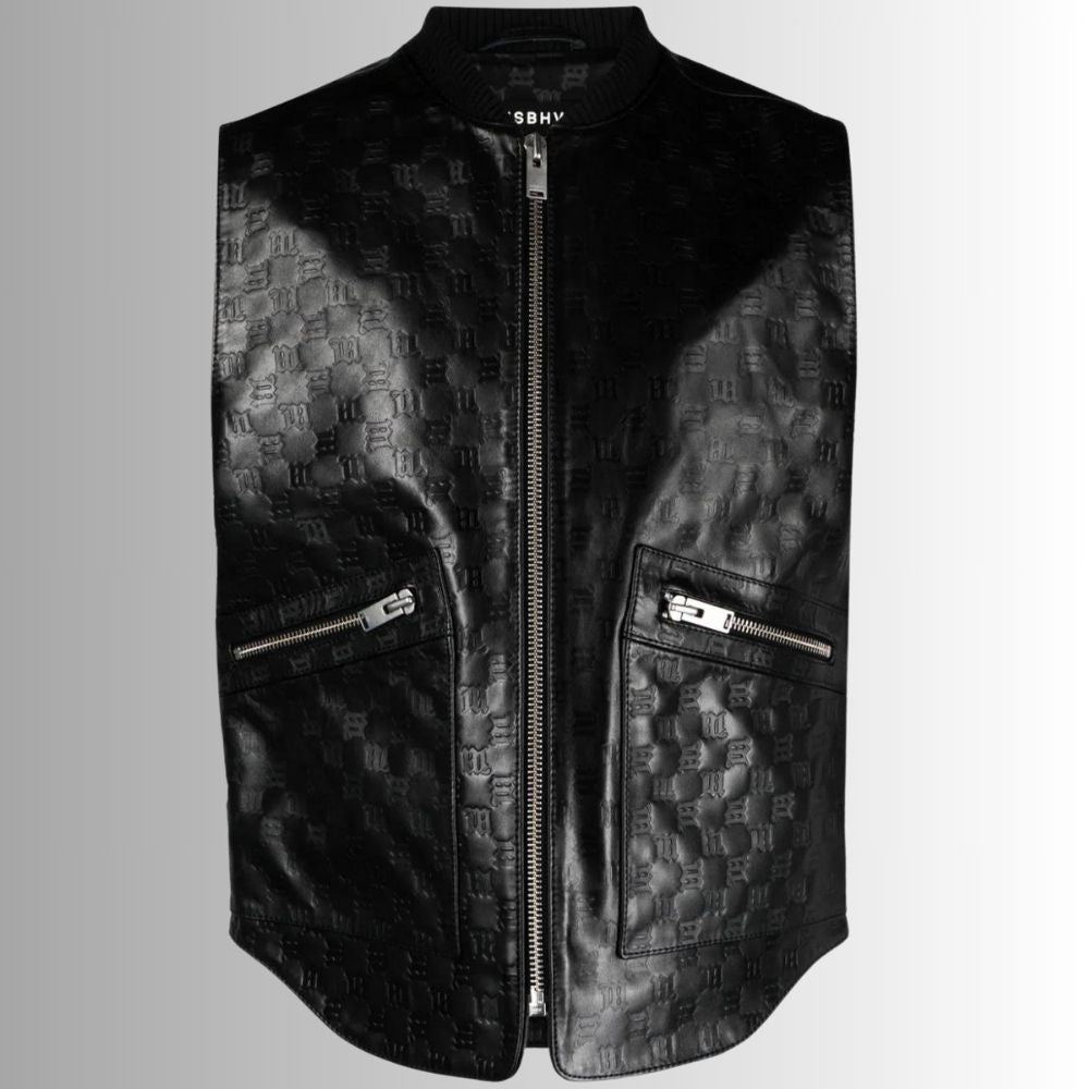 Gilet Sans Manche Noir - En relief