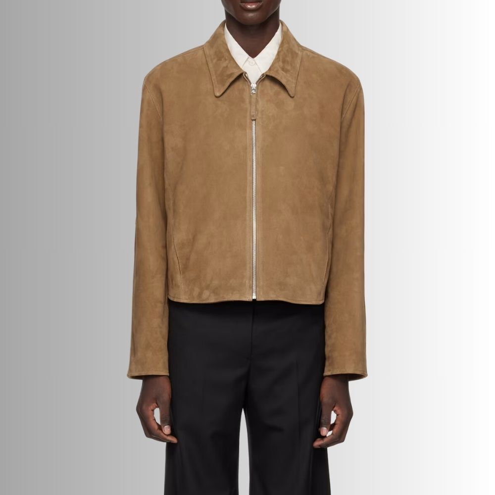 Veste En Daim Camel Homme - Peau de chèvre