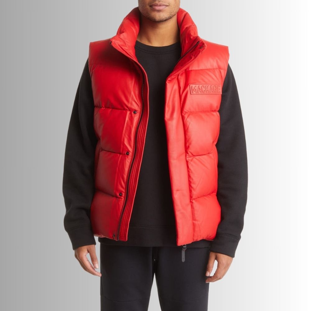 Gilet Sans Manche Rouge - Éteindre