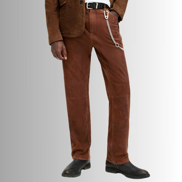 Pantalon En Daim Homme - Taille Moyenne