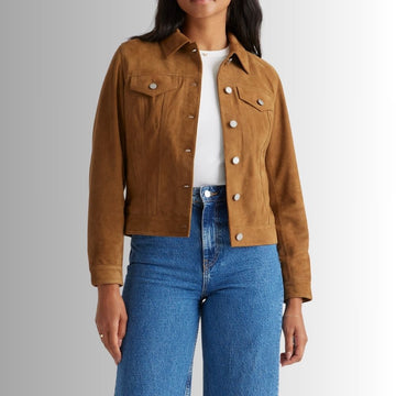 Veste Femme Daim Marron - Camionneuse