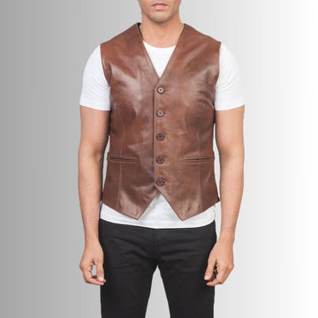 Gilet Sans Manche Marron - Auden