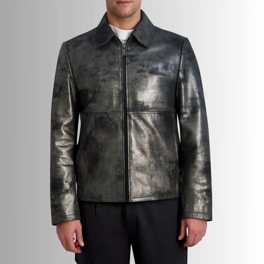 Marque de Veste en Cuir Homme - Look moderne de luxe