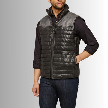 Gilet Homme Noire - Style Occidental