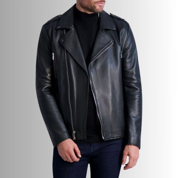 Perfecto Noir Homme - Cuir Véritable