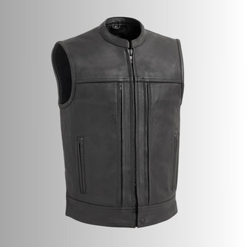 Gilet Cuir Sans Manche Homme - Carnage