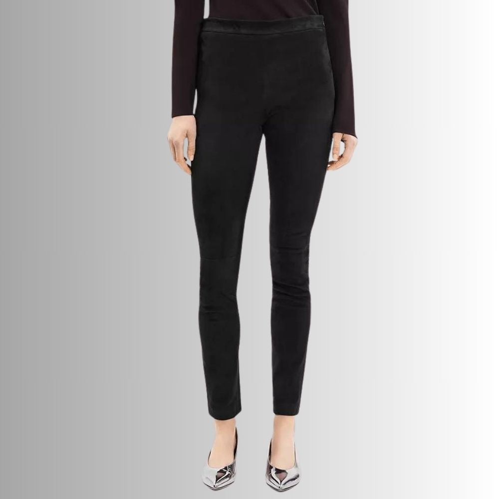 Pantalon Femme Daim - Noir