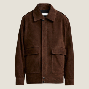 Blouson Daim Femme Marron