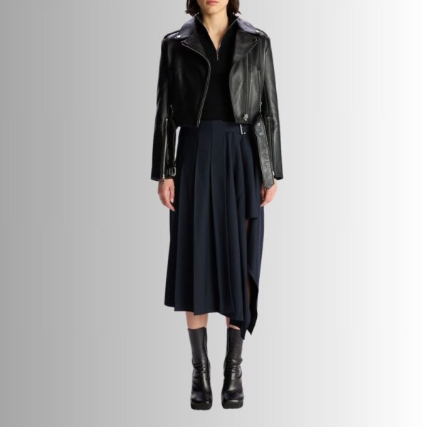 Blouson Cuir Noir Femme - Style court