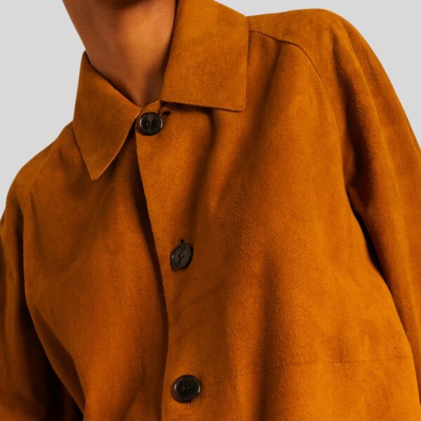 Veste en Daim Femme Longue