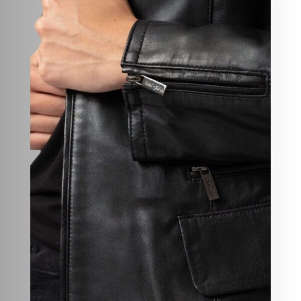 Veste Cuir Noir Femme - Style motard