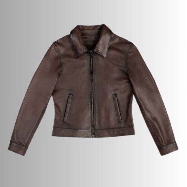 Veste Cuir Marron Femme - Style Emblématique