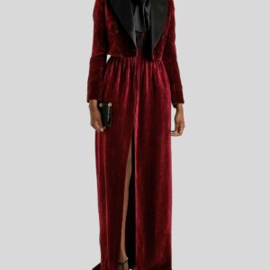 Margot Blazer Femme Velours Bordeaux