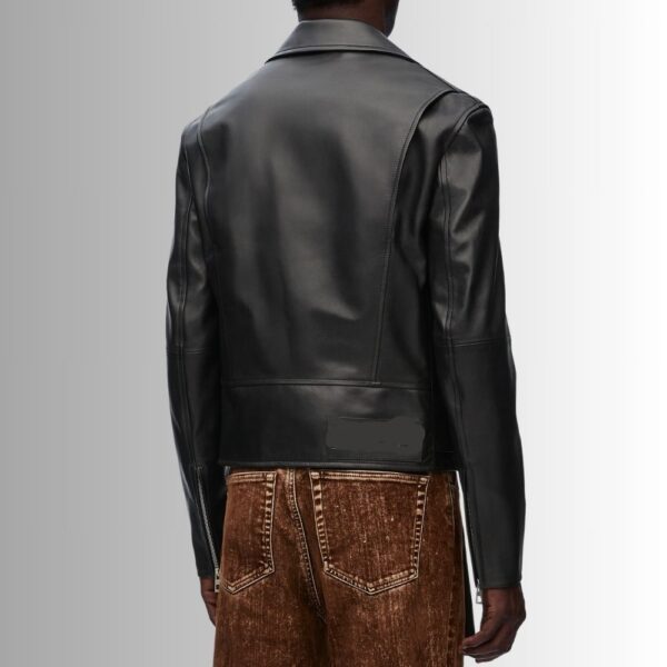 Blouson Moto Homme Cuir - Noir
