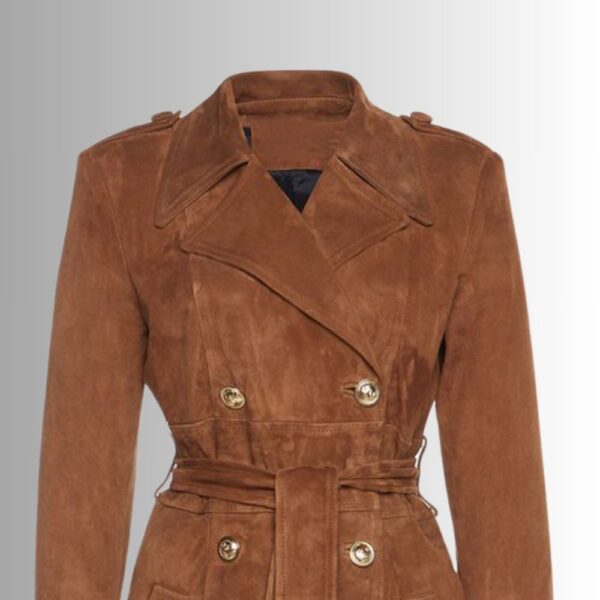 Manteau Long En Daim Marron Femme - Trench Luxe | VESTE FRANÇAISE