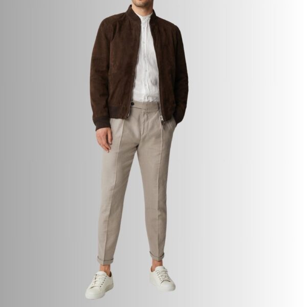 Blouson Daim Homme Luxe - Peau de chèvre