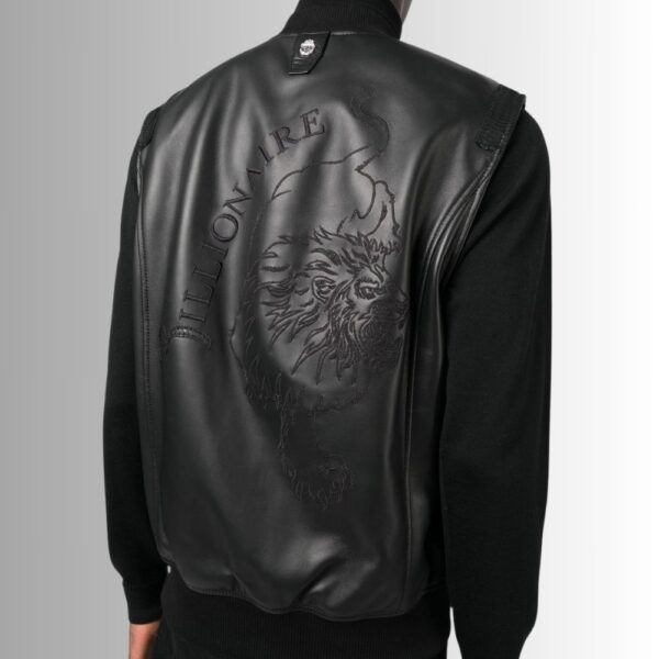 Gilet Sans Manches Noir - Brodé