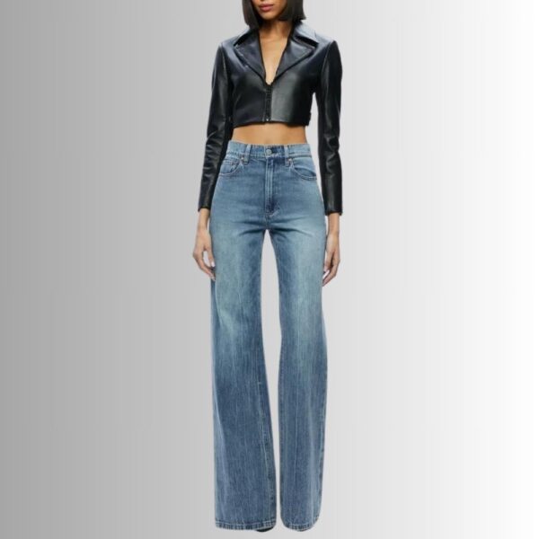 Veste En Cuir Noir Courte Femme