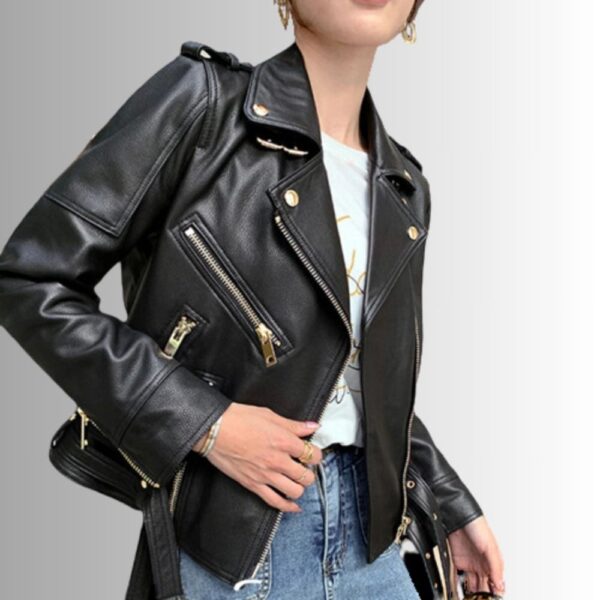 Perfecto Cuir Noir Femme - Cuir d'agneau