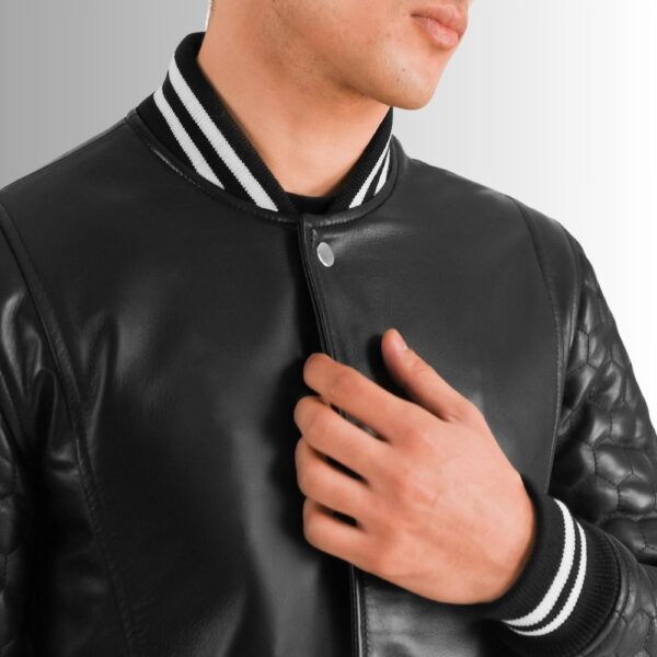 Long Manteau Homme Cuir - Style Universitaire