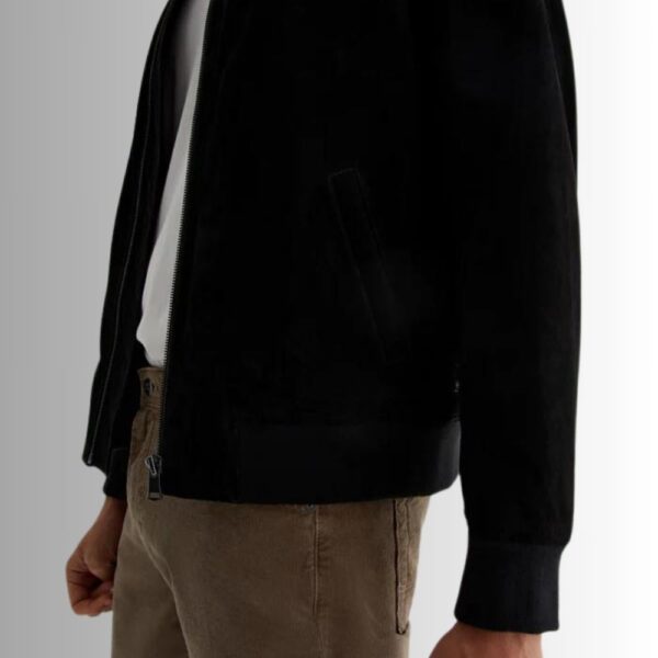 Veste En Daim Homme Luxe - Noir