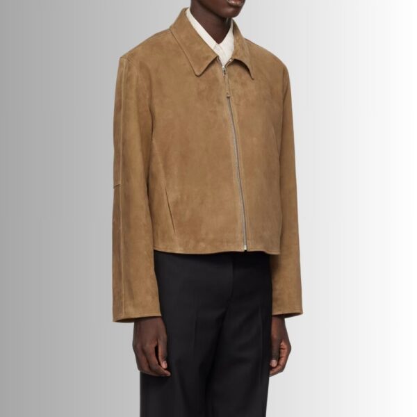 Veste En Daim Camel Homme - Peau de chèvre
