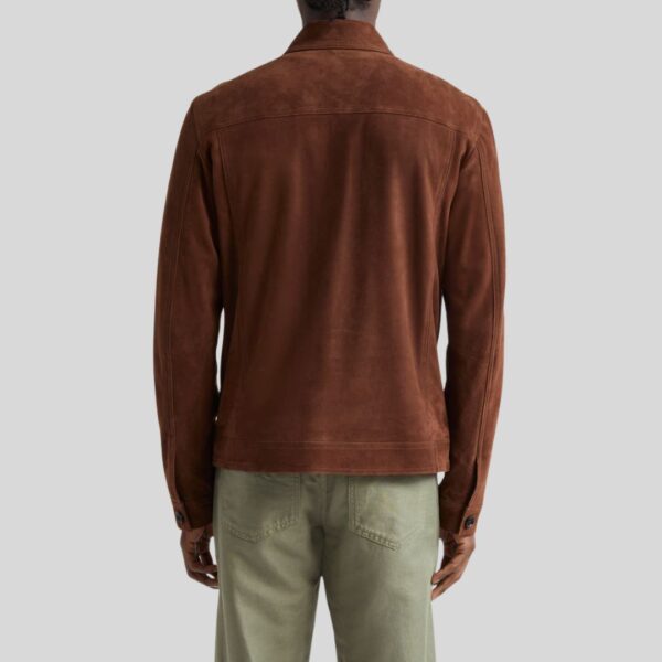 Auburn Vault – Veste Homme En Daim Marron