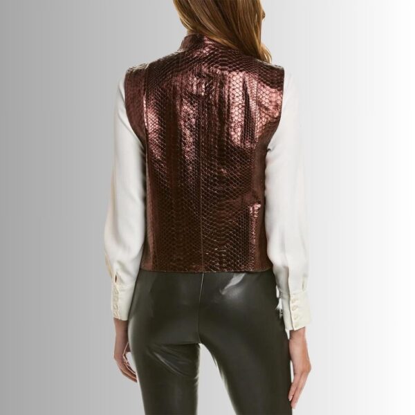 Gilet Femme à Paillettes - Bronze