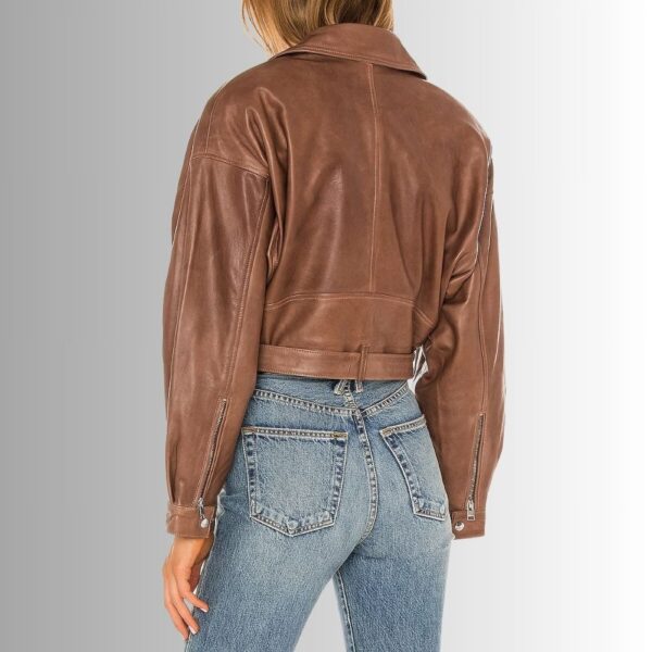 Perfecto Cuir Femme Marron - Dylan
