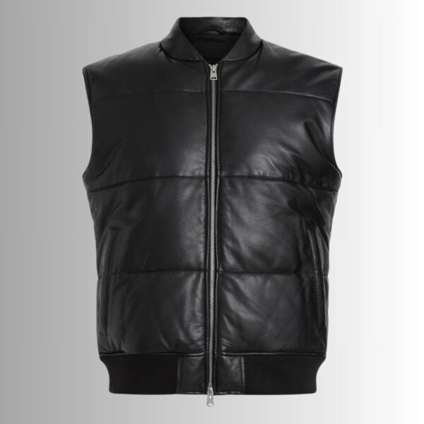 Gilet Noir Homme - Style Bouffant