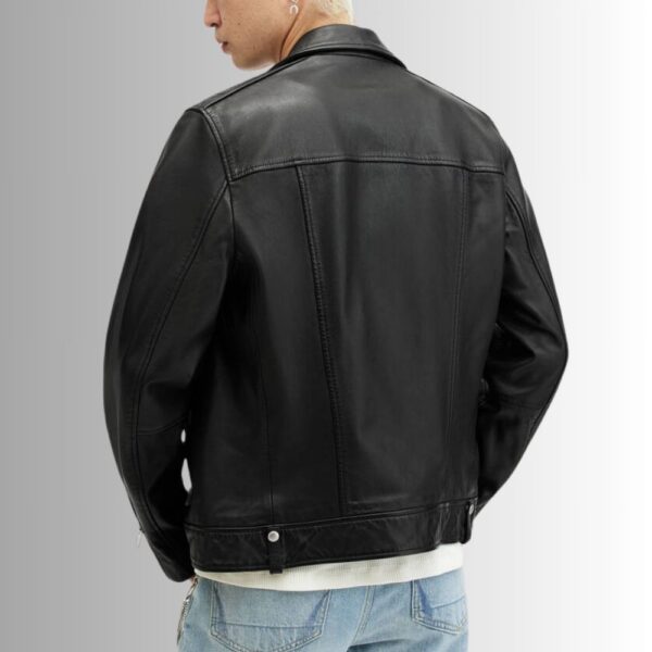 Blouson Homme Cuir Noir - Alpha