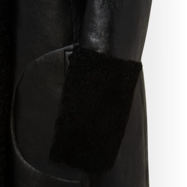 Manteau Cuir Peau Lainée Femme - Réversible