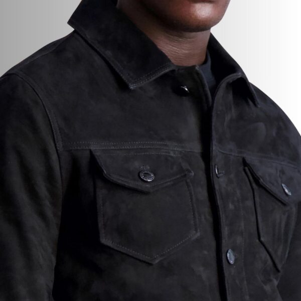 Veste Daim Noir Pour homme - Noir