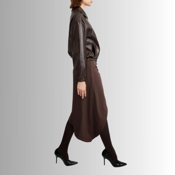 Blouson Cuir Marron Femme - Rebelle