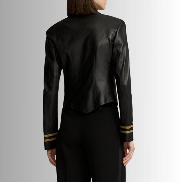 Veste Blazer Cuir Femme - Noir