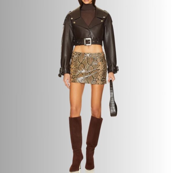 Veste Courte Femme Marron - Victoria