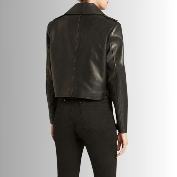 Blouson En Cuir Femme Perfecto - Style Court Classique