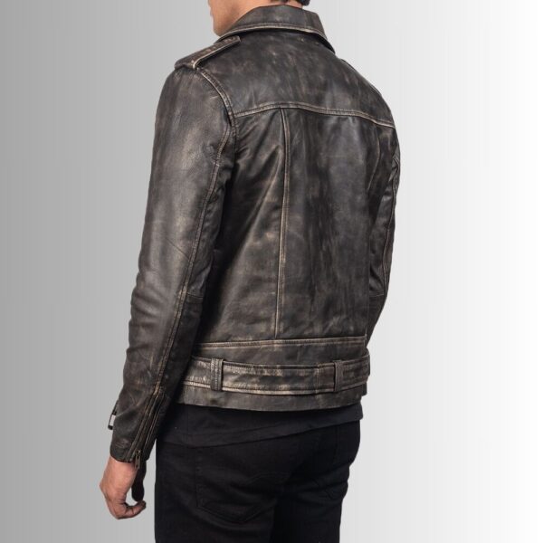 Blouson Cuir Vieilli Homme - Peau de chèvre