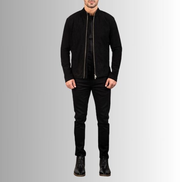 Veste Homme Daim Noir - Officielle