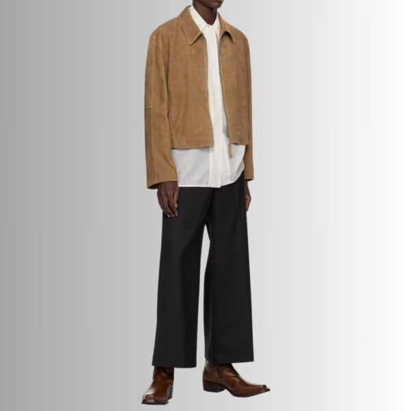 Veste En Daim Camel Homme - Peau de chèvre