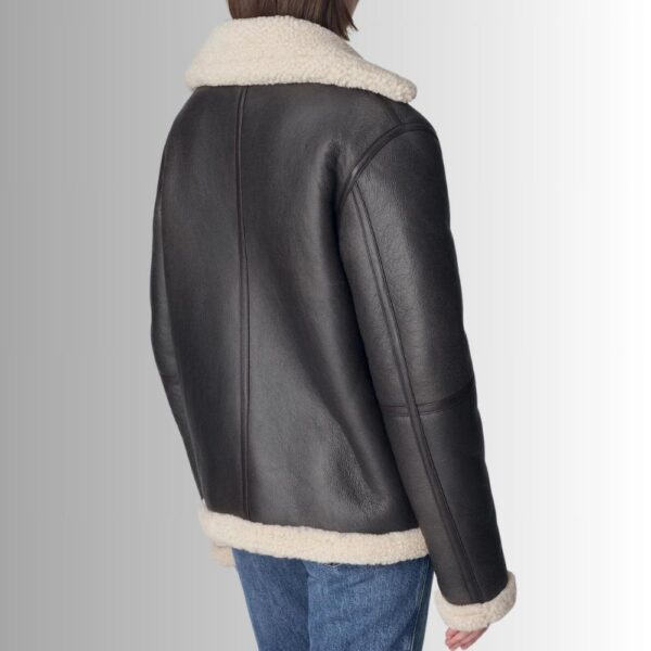 Bombardier Noir Femme - Cuir d'agneau